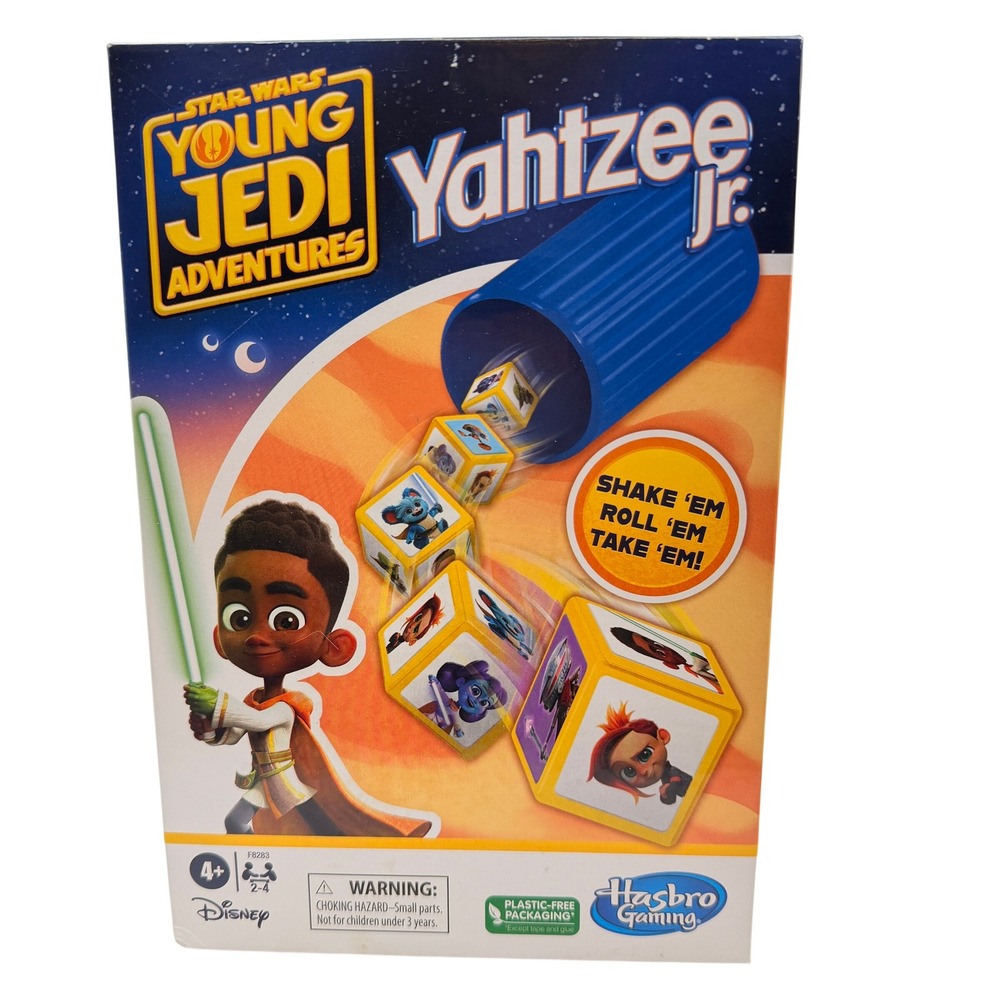 Hasbro Kids Star Wars Yahtzee Jr Young Jedi Adventures Multicolor Dice Game Fun